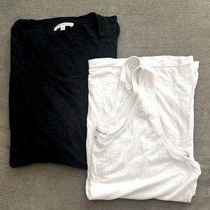 Women’s Community Black Tee & White Tank Bundle - Medium & Large